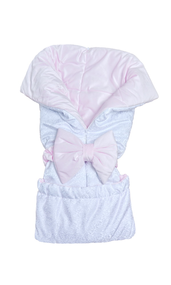 Одеяло-трасформер "Снежное чудо" на молнии с бантиком (вельбоа, креп-сатин) розовый от магазина Dream Royal