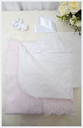 Комплект на выписку "Нежность" 4 предмета розовый от магазина Dream Royal